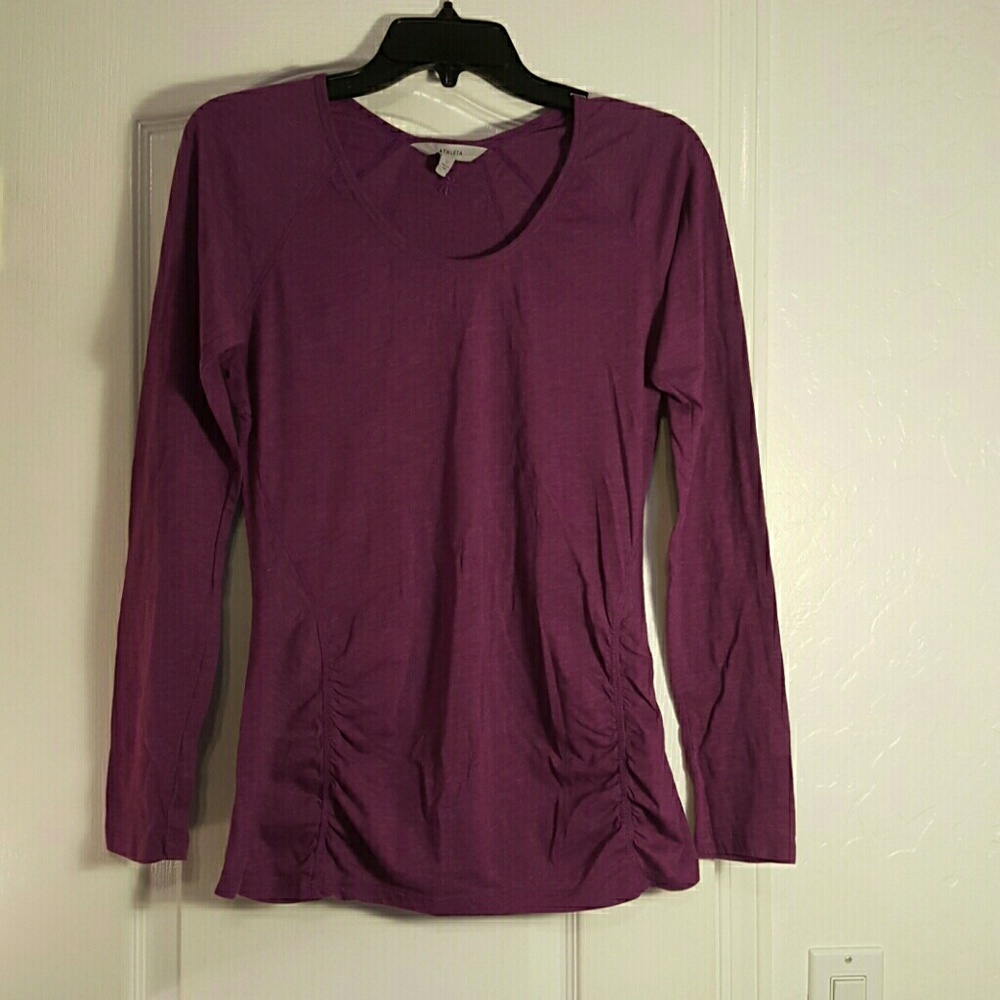 Athleta purple long sleeve top